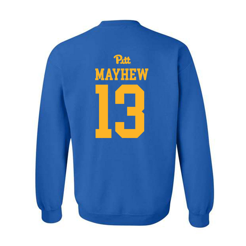 Pittsburgh - NCAA Men's Basketball : Benjamin Mayhew - Crewneck Sweatshirt Sports Shersey