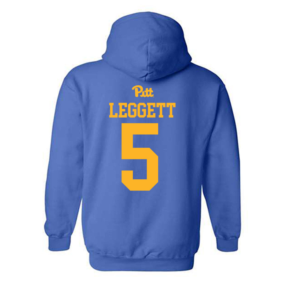 Pittsburgh - NCAA Men's Basketball : Ishmael Leggett - Hooded Sweatshirt Sports Shersey