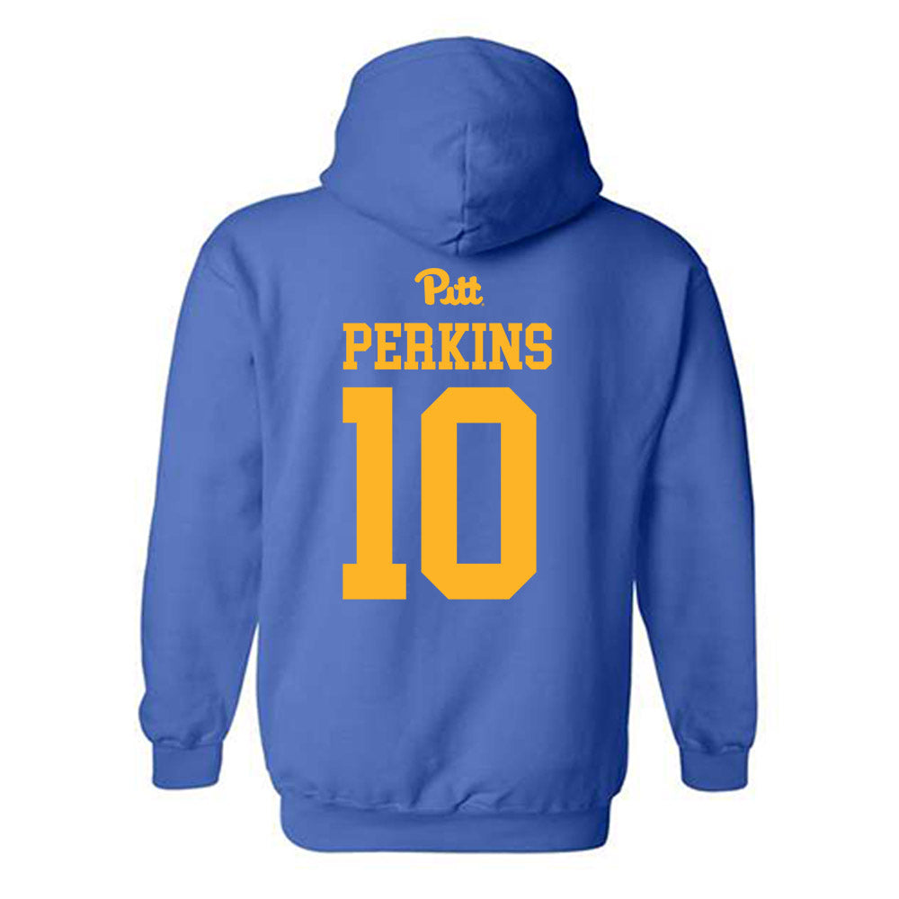 Pittsburgh - NCAA Women's Basketball : Bella Perkins - Hooded Sweatshirt Sports Shersey