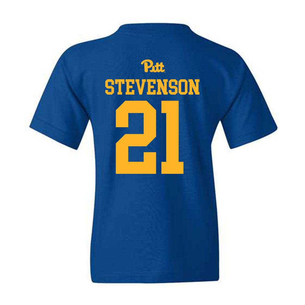 Pittsburgh - NCAA Men's Basketball : Vason Stevenson - Youth T-Shirt Sports Shersey