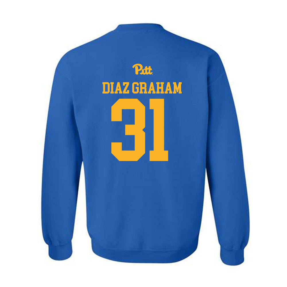 Pittsburgh - NCAA Men's Basketball : Jorge Diaz Graham - Crewneck Sweatshirt Sports Shersey