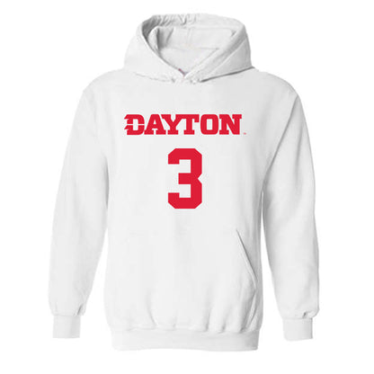 Dayton - NCAA Men's Basketball : Jaiun Simon - Hooded Sweatshirt Classic Shersey