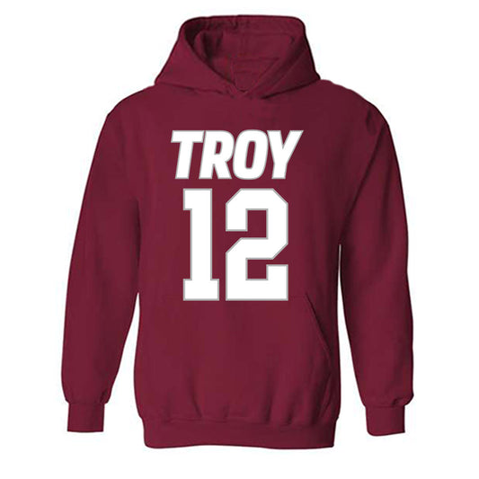 Troy - NCAA Men's Basketball : Tayton Conerway - Hooded Sweatshirt Classic Shersey