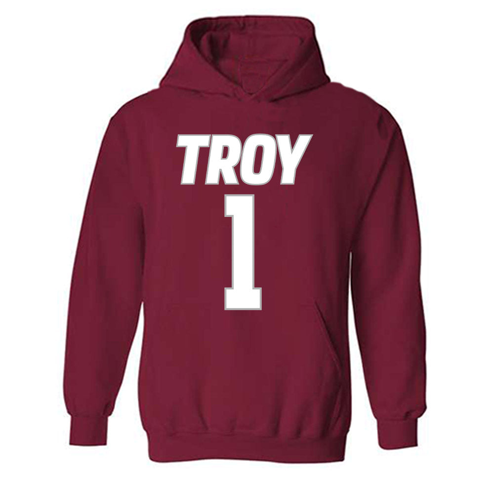 Troy - NCAA Men's Basketball : Thomas Dowd - Hooded Sweatshirt Classic Shersey