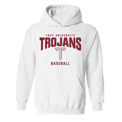 Troy - NCAA Baseball : Jason Hawkins - Hooded Sweatshirt Classic Shersey