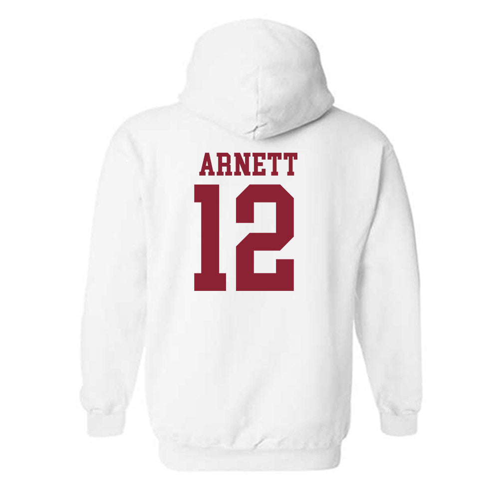 Troy - NCAA Baseball : Ben Arnett - Hooded Sweatshirt Sports Shersey