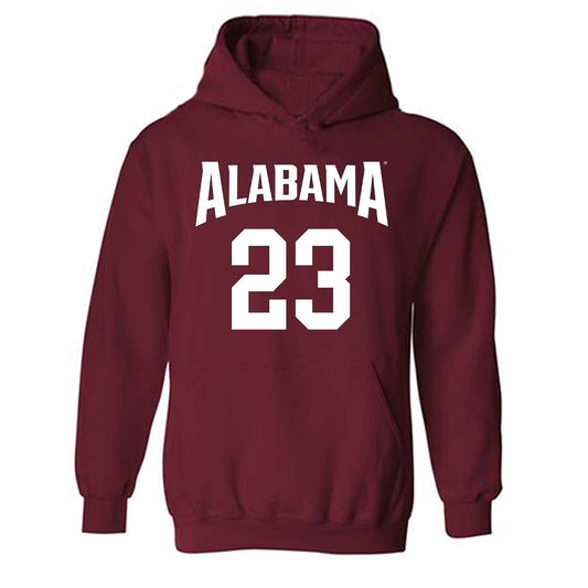 Alabama - NCAA Men's Basketball : Nick Pringle - Hooded Sweatshirt Classic Shersey
