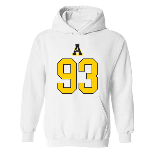 App State - NCAA Football : KaRon White Hooded Sweatshirt