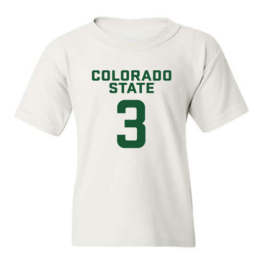 Colorado State - NCAA Men's Basketball : Josiah Strong - Youth T-Shirt Classic Shersey