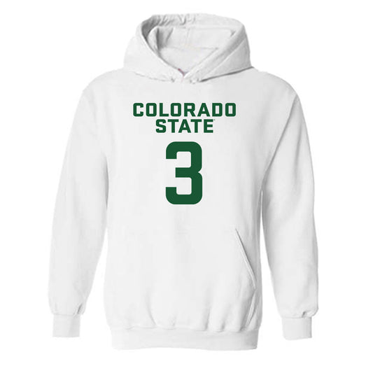 Colorado State - NCAA Men's Basketball : Josiah Strong - Hooded Sweatshirt Classic Shersey