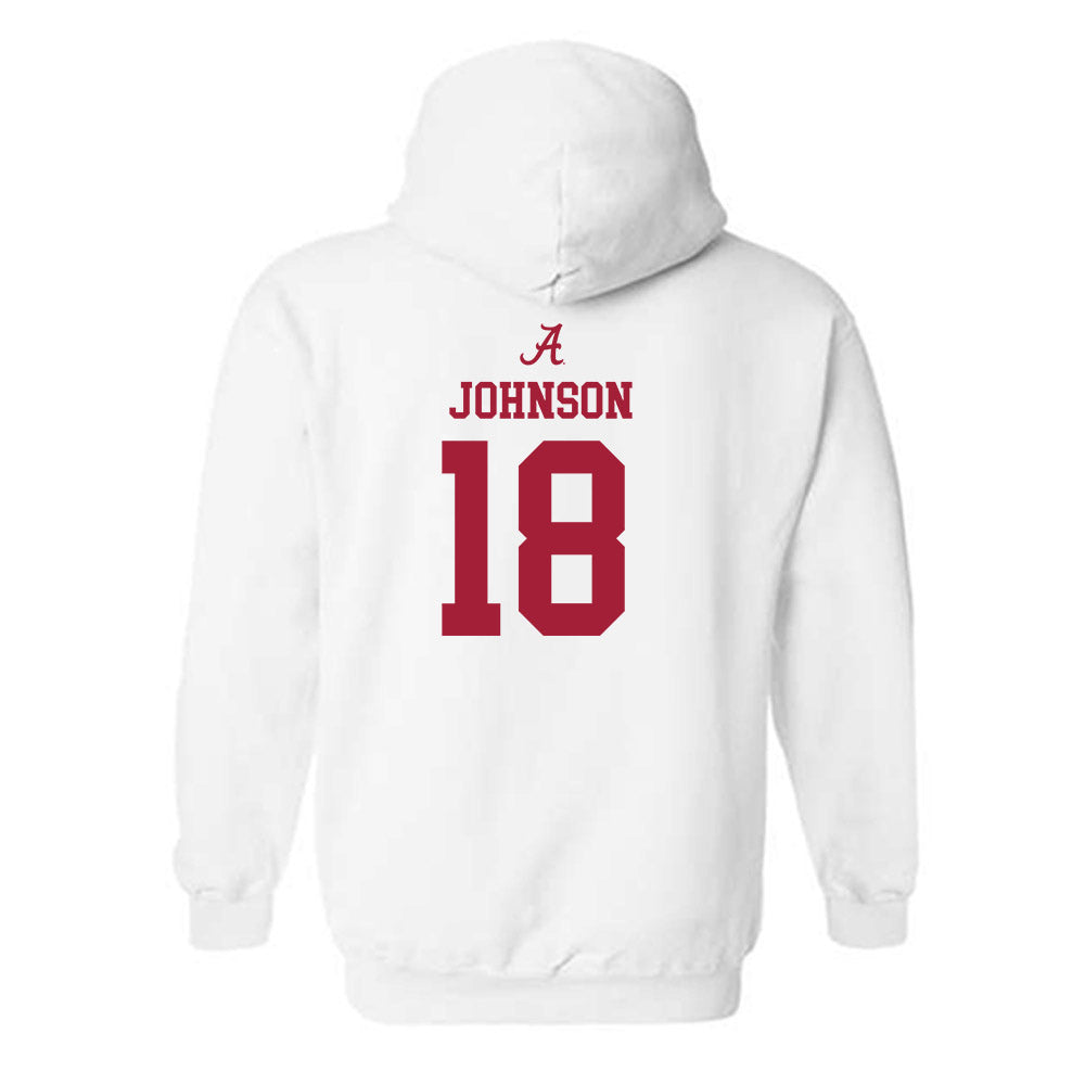 Alabama - NCAA Softball : Lauren Johnson - Hooded Sweatshirt Classic Shersey