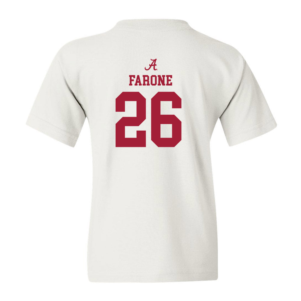 Alabama - NCAA Baseball : Greg Farone - Youth T-Shirt Classic Shersey