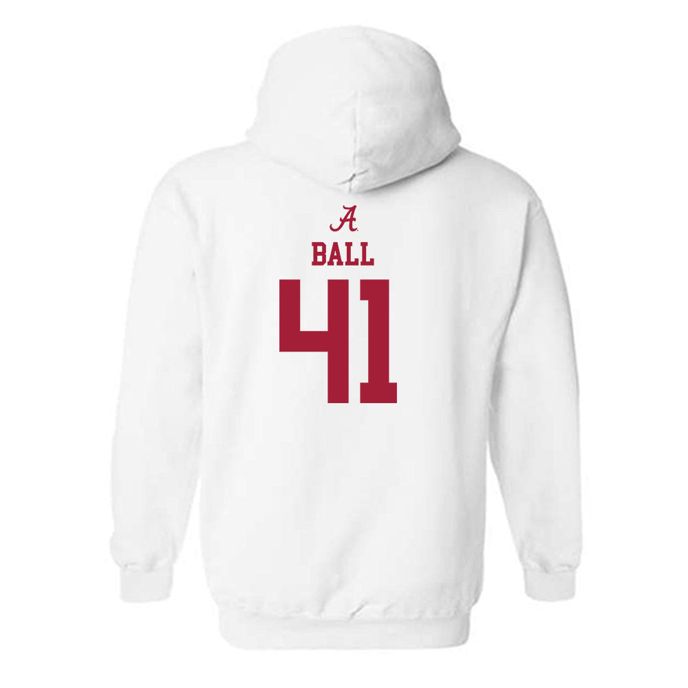 Alabama - NCAA Baseball : Connor Ball - Hooded Sweatshirt Classic Shersey