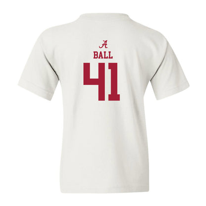 Alabama - NCAA Baseball : Connor Ball - Youth T-Shirt Classic Shersey