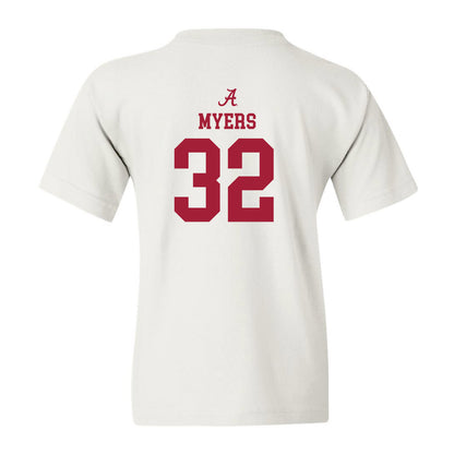 Alabama - NCAA Baseball : Braylon Myers - Youth T-Shirt Classic Shersey