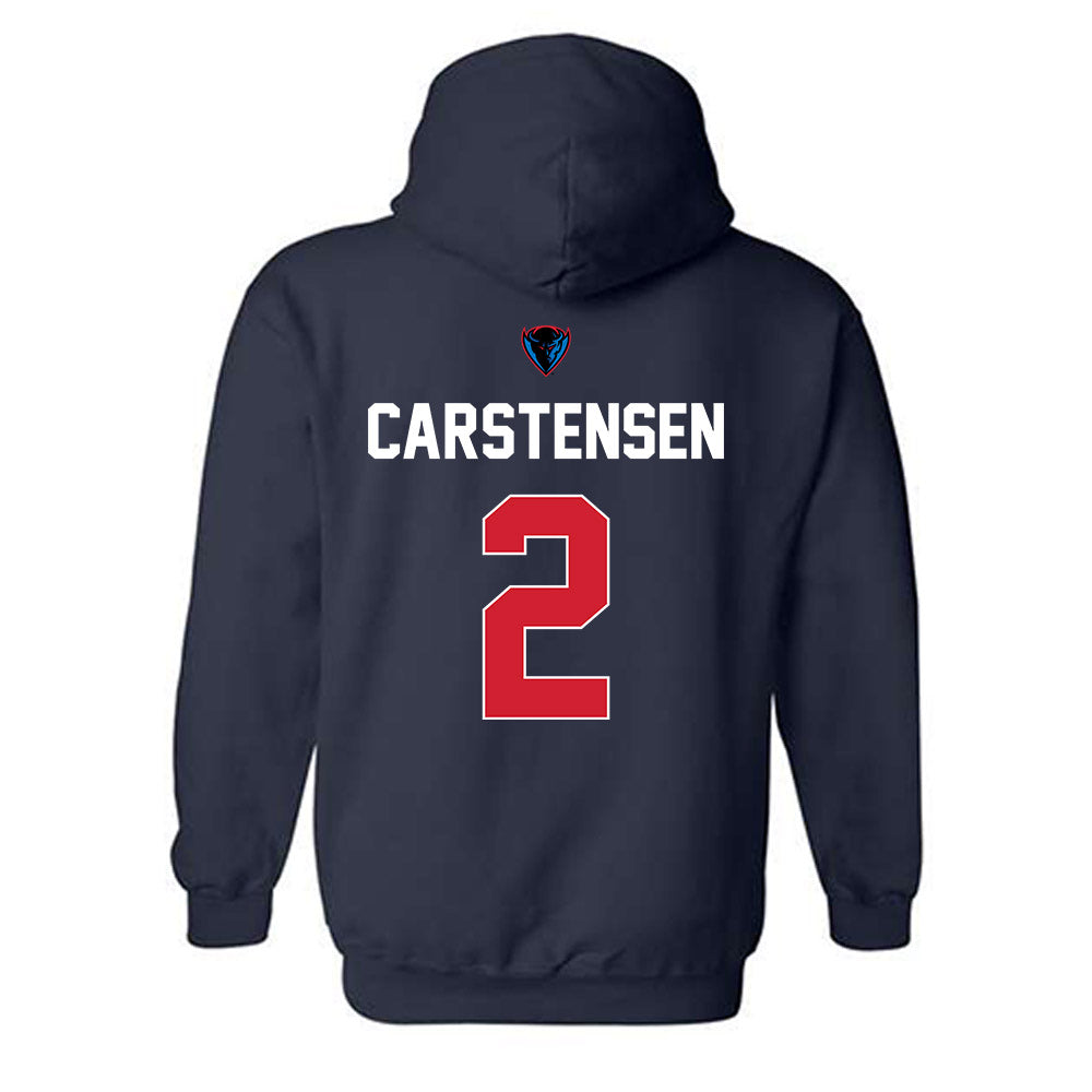 DePaul - NCAA Women's Basketball : Grace Carstensen - Hooded Sweatshirt Sports Shersey