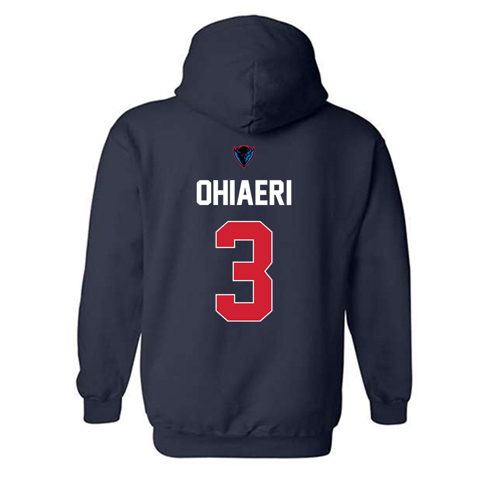 DePaul - NCAA Women's Basketball : Charlece Ohiaeri - Hooded Sweatshirt Sports Shersey