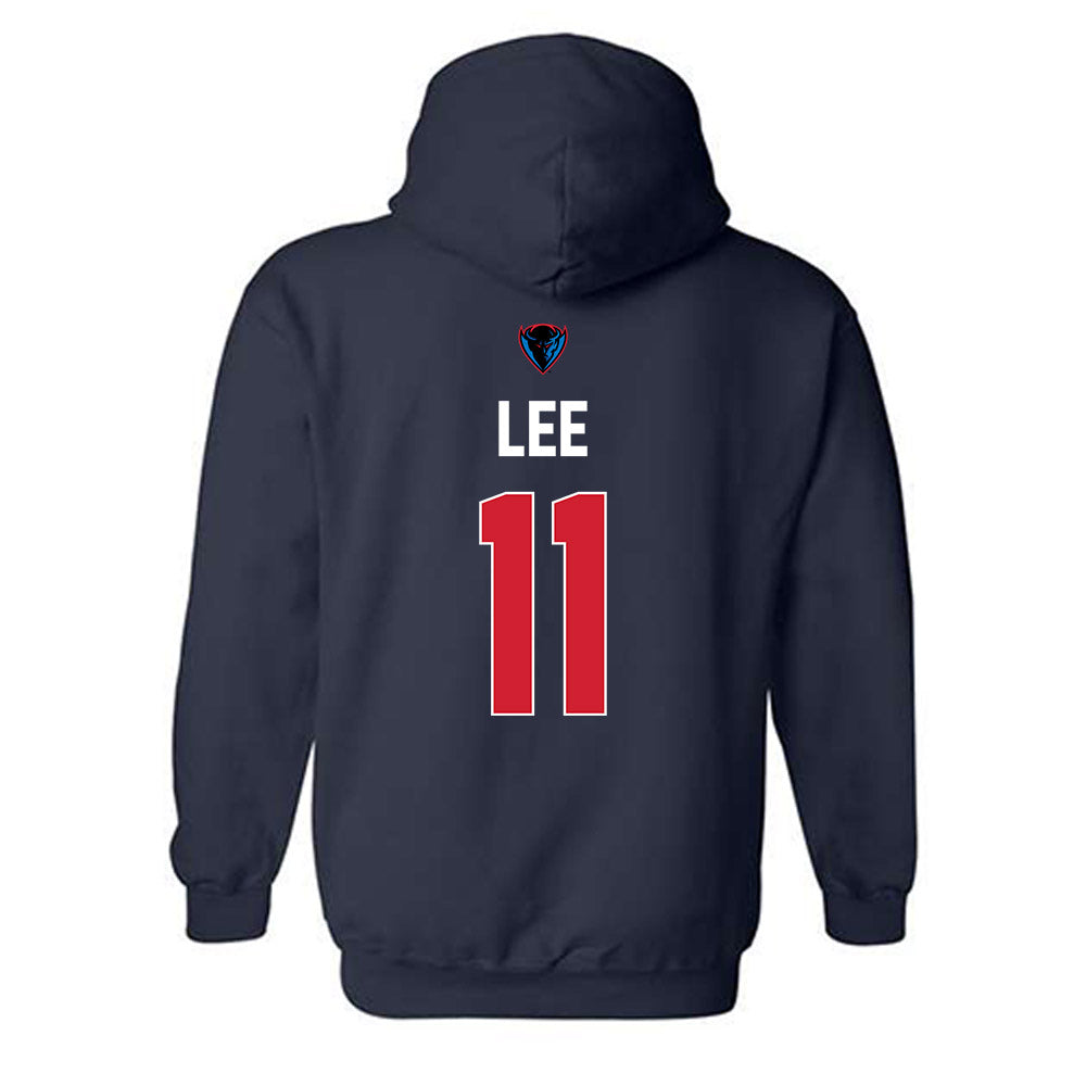 DePaul - NCAA Women's Basketball : Sumer Lee - Hooded Sweatshirt Sports Shersey