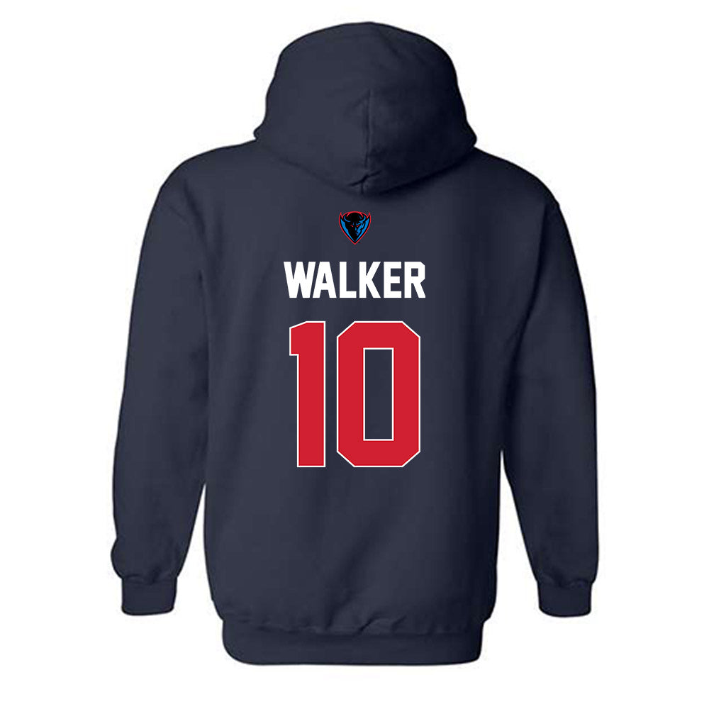 DePaul - NCAA Women's Basketball : Haley Walker - Hooded Sweatshirt Sports Shersey