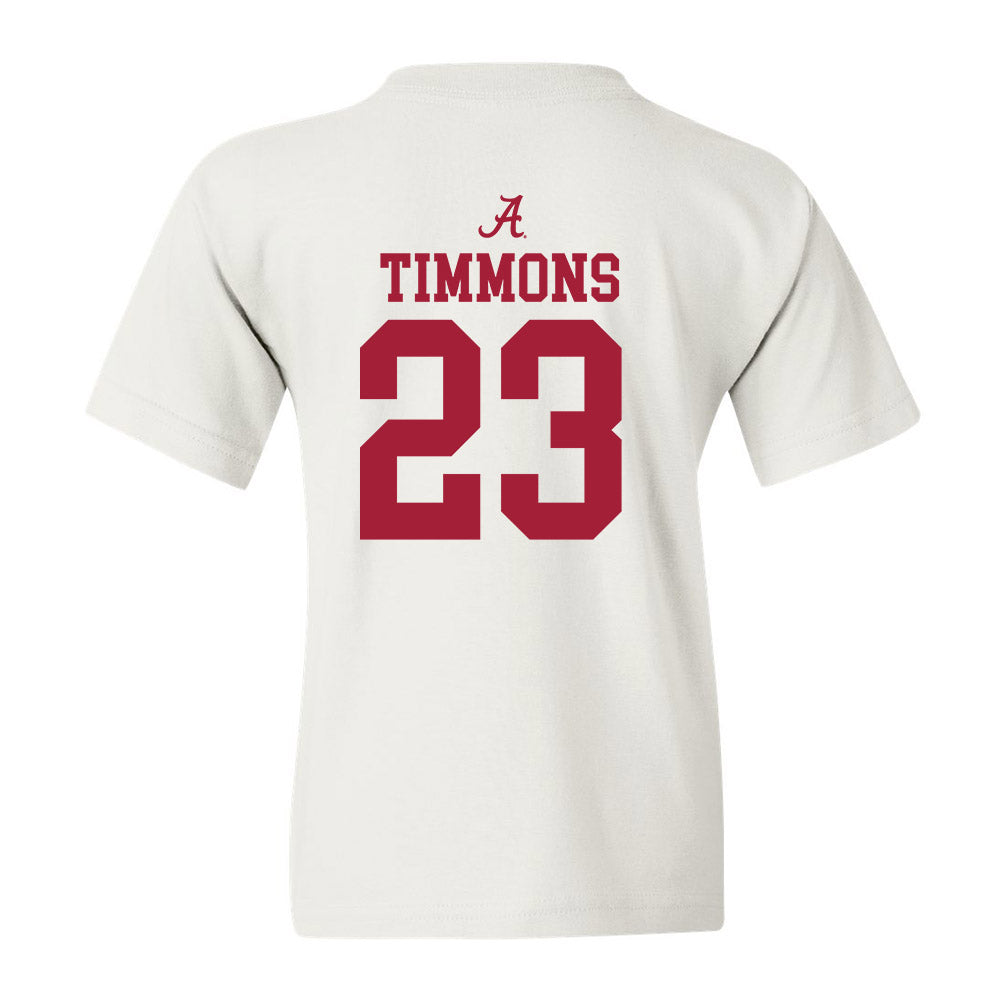 Alabama - NCAA Women's Basketball : Jessica Timmons - Youth T-Shirt Sports Shersey