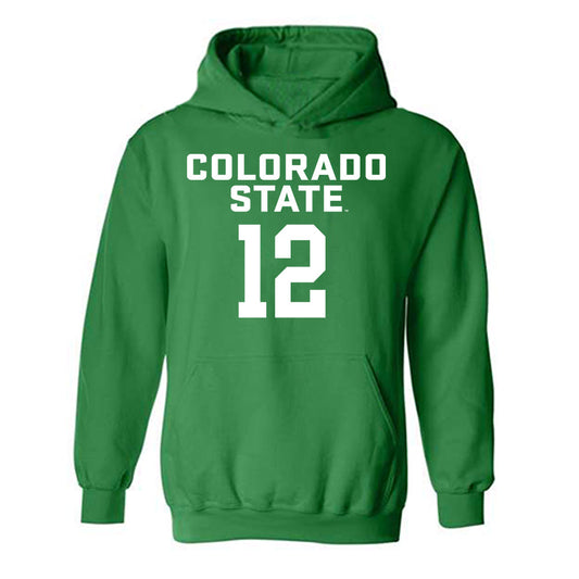 Colorado State - NCAA Men's Basketball : Patrick Cartier - Hooded Sweatshirt Classic Shersey