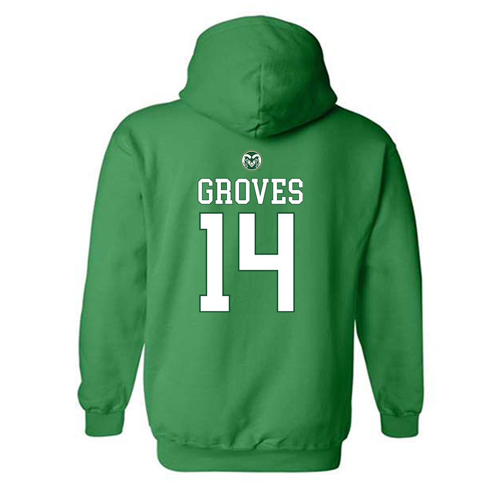 Colorado State - NCAA Women's Volleyball : Alyssa Groves Hooded Sweatshirt