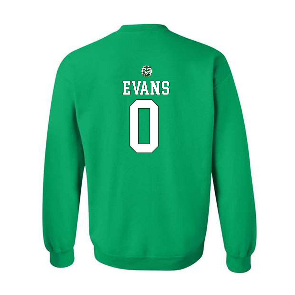 Colorado State - NCAA Men's Basketball : Kyan Evans - Crewneck Sweatshirt Classic Shersey