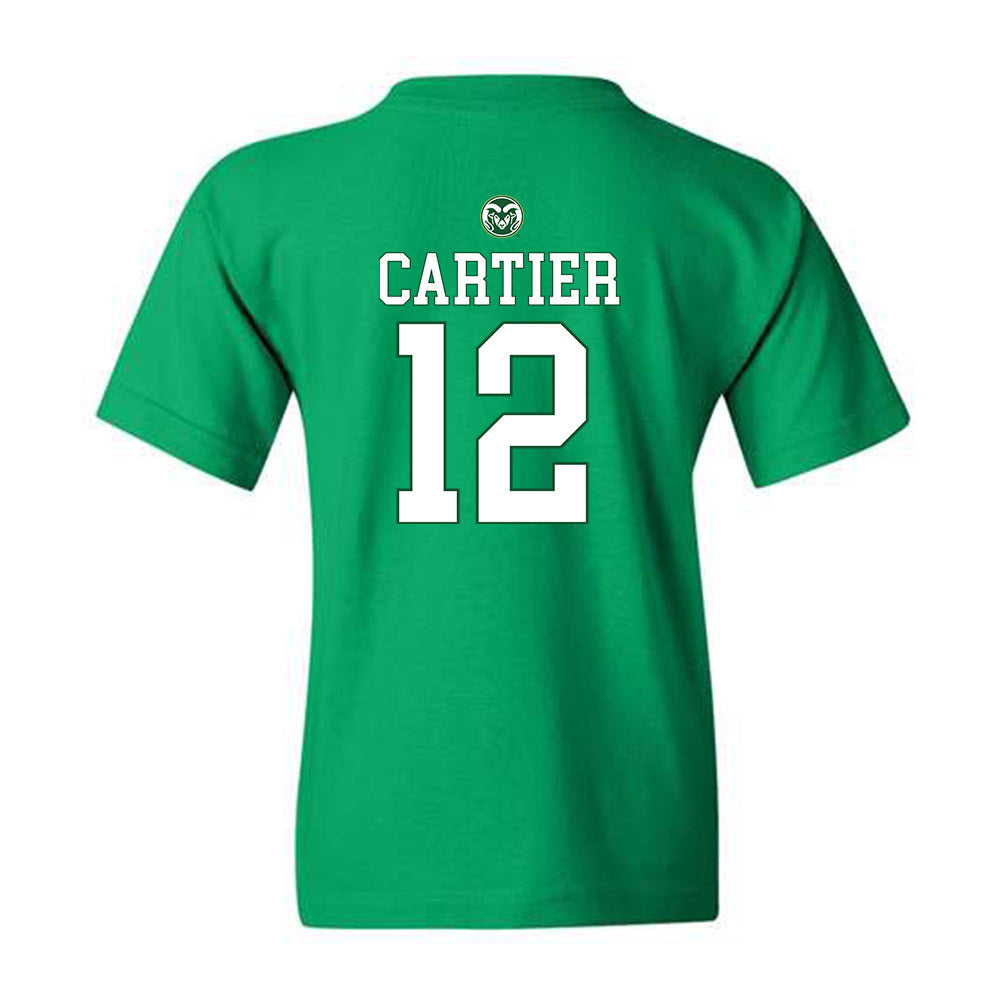 Colorado State - NCAA Men's Basketball : Patrick Cartier - Youth T-Shirt Classic Shersey