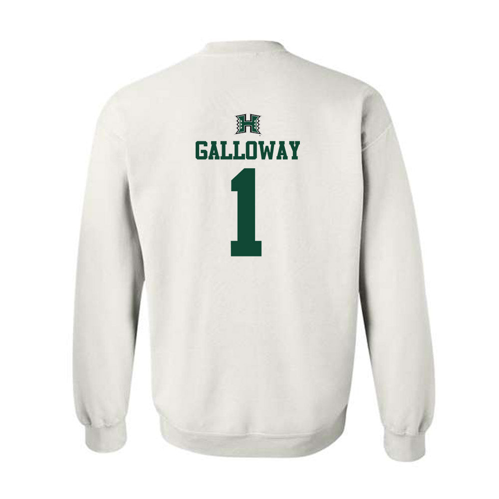 Hawaii - NCAA Men's Volleyball : Chaz Galloway - Crewneck Sweatshirt Replica Shersey