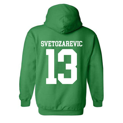 Hawaii - NCAA Men's Basketball : Matija Svetozarevic - Hooded Sweatshirt Classic Shersey