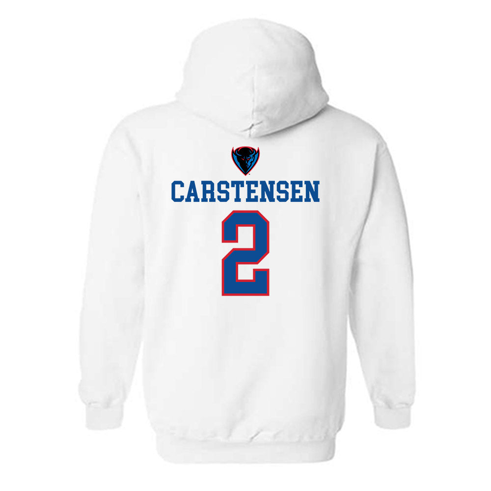 DePaul - NCAA Women's Basketball : Grace Carstensen - Hooded Sweatshirt Classic Shersey