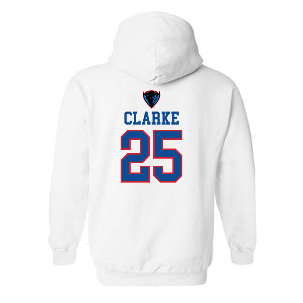 DePaul - NCAA Women's Basketball : Kate Clarke - Hooded Sweatshirt Classic Shersey