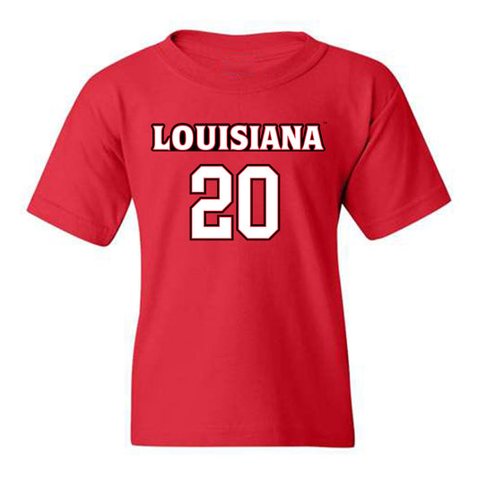 Louisiana - NCAA Men's Basketball : Christian Landry - Youth T-Shirt Classic Shersey