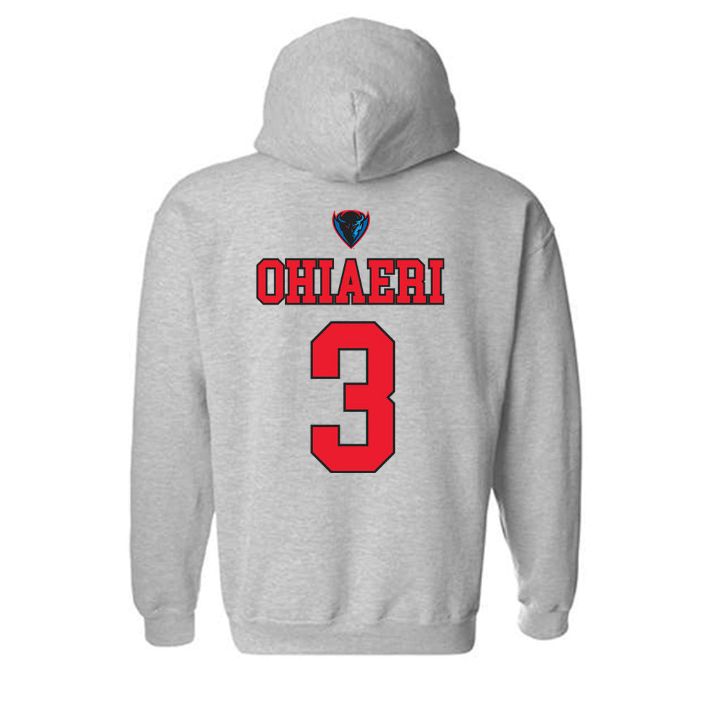 DePaul - NCAA Women's Basketball : Charlece Ohiaeri - Hooded Sweatshirt Sports Shersey