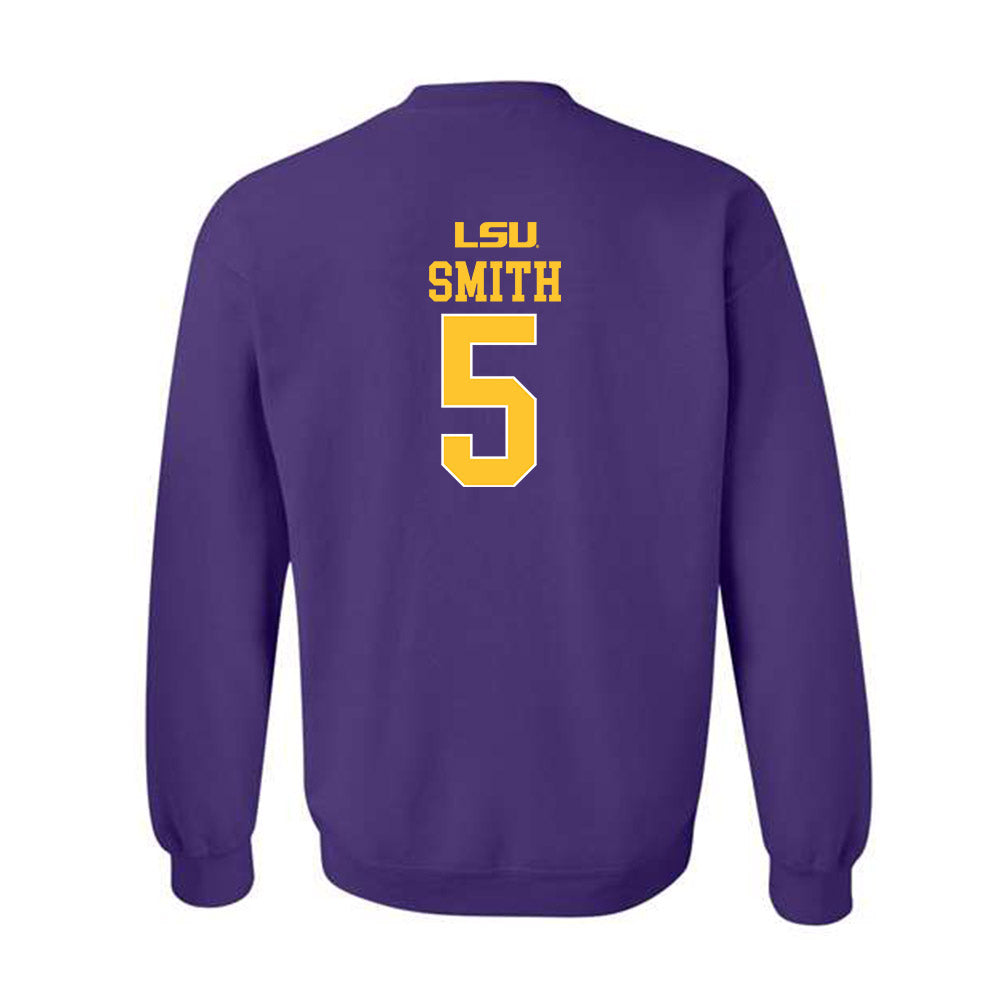 LSU - NCAA Women's Basketball : Sa'Myah Smith - Crewneck Sweatshirt Sports Shersey