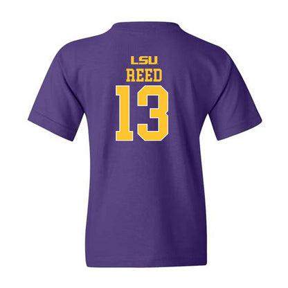 LSU - NCAA Men's Basketball : Jalen Reed - Youth T-Shirt Sports Shersey