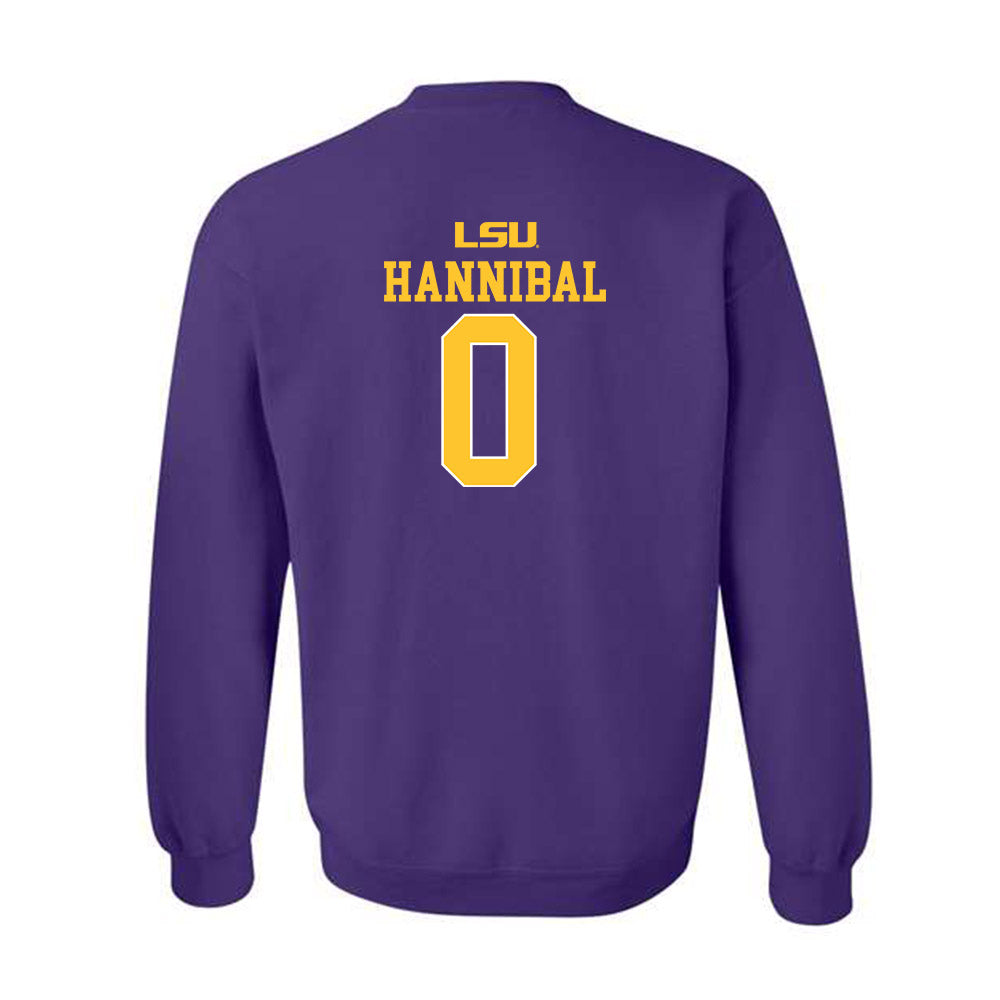 LSU - NCAA Men's Basketball : Trae Hannibal - Crewneck Sweatshirt Sports Shersey