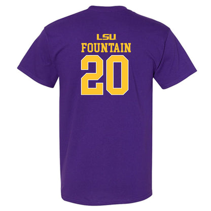 LSU - NCAA Men's Basketball : Derek Fountain - T-Shirt Sports Shersey