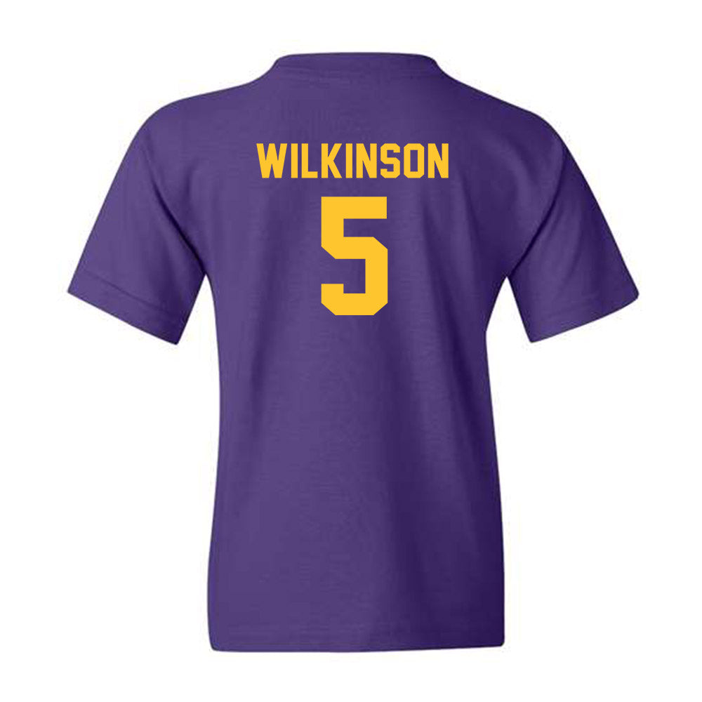 LSU - NCAA Men's Basketball : Mwani Wilkinson - Youth T-Shirt Classic Shersey