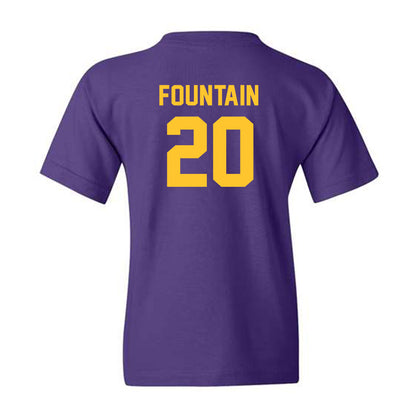 LSU - NCAA Men's Basketball : Derek Fountain - Youth T-Shirt Classic Shersey