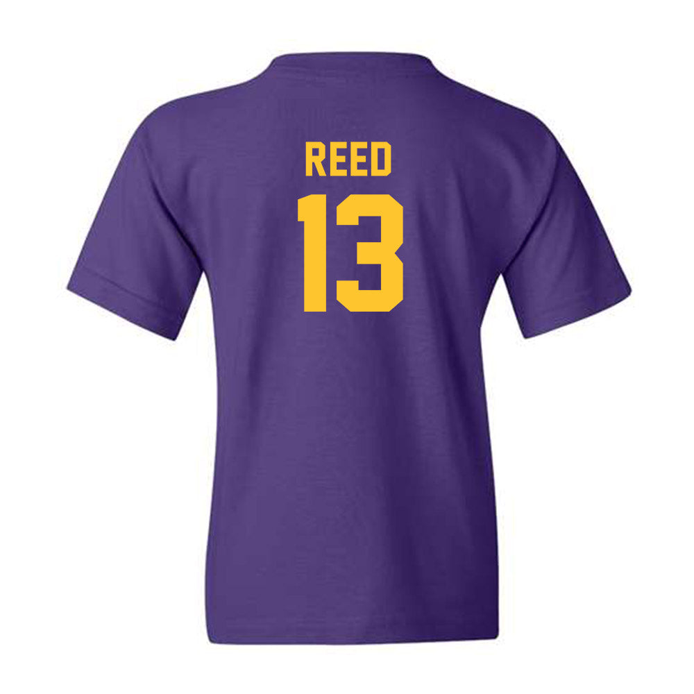 LSU - NCAA Men's Basketball : Jalen Reed - Youth T-Shirt Classic Shersey