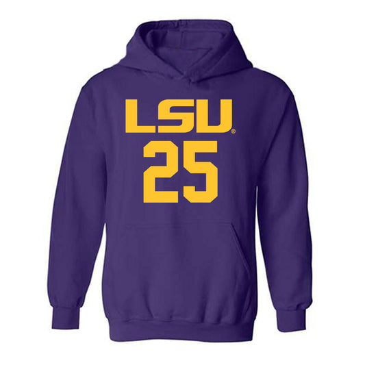 LSU - NCAA Men's Basketball : Adam Benhayoune - Hooded Sweatshirt Classic Shersey