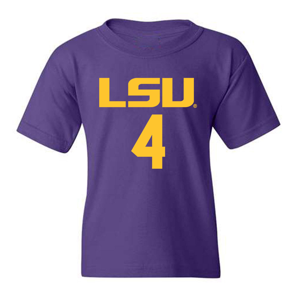 LSU - NCAA Women's Basketball : Flaujae Johnson - Youth T-Shirt Classic Shersey
