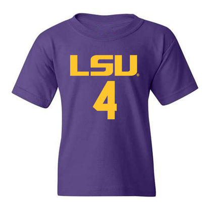 LSU - NCAA Women's Basketball : Flaujae Johnson - Youth T-Shirt Classic Shersey
