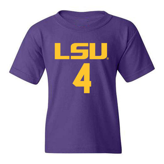 LSU - NCAA Women's Basketball : Flaujae Johnson - Youth T-Shirt Classic Shersey
