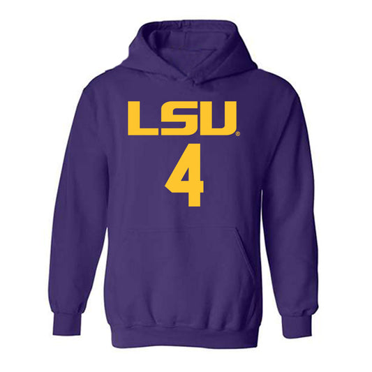 LSU - NCAA Women's Basketball : Flaujae Johnson - Hooded Sweatshirt Classic Shersey