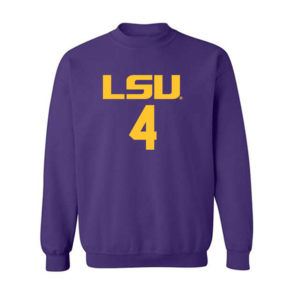 LSU - NCAA Women's Basketball : Flaujae Johnson - Crewneck Sweatshirt Classic Shersey