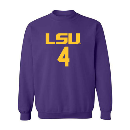 LSU - NCAA Women's Basketball : Flaujae Johnson - Crewneck Sweatshirt Classic Shersey