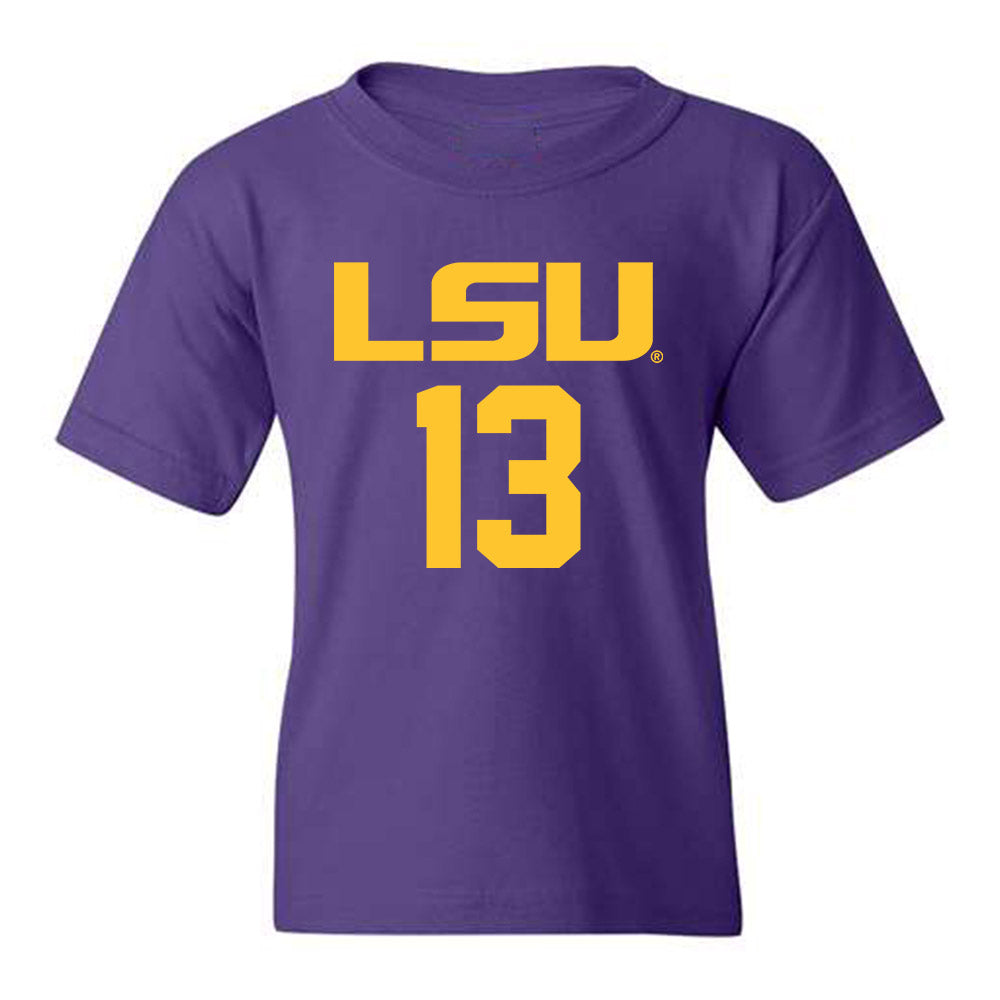 LSU - NCAA Men's Basketball : Jalen Reed - Youth T-Shirt Classic Shersey