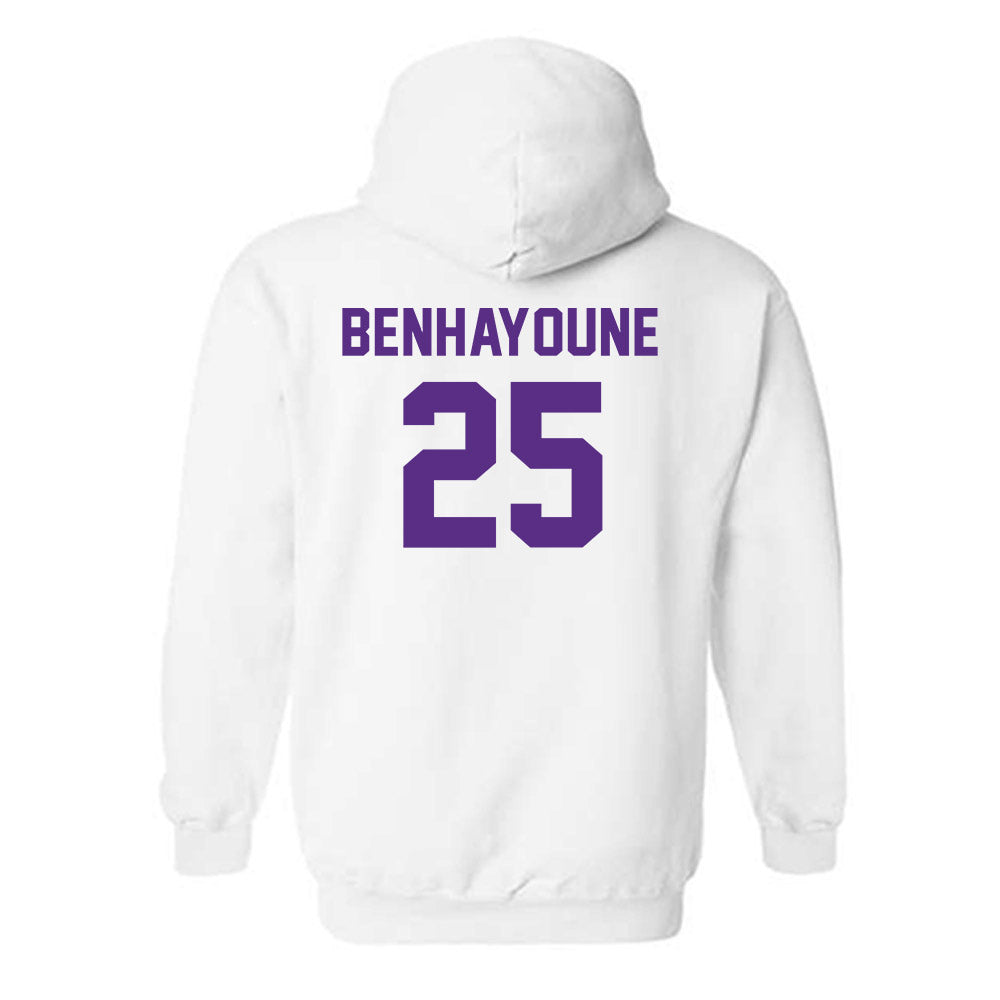 LSU - NCAA Men's Basketball : Adam Benhayoune - Hooded Sweatshirt Classic Shersey